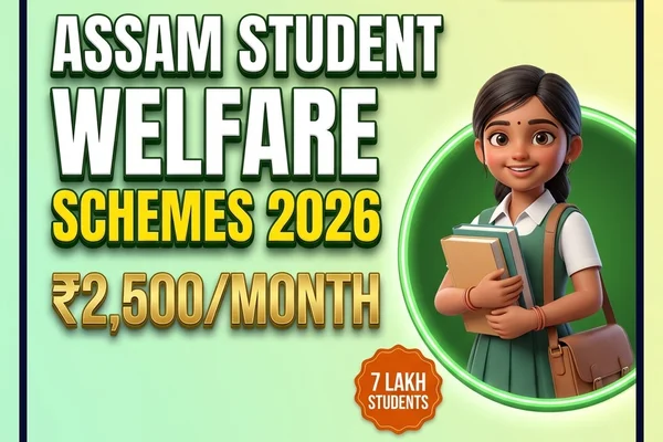 Assam Launches 3 Student Welfare Schemes — ₹800 to ₹2,500/Month for 7 Lakh Students