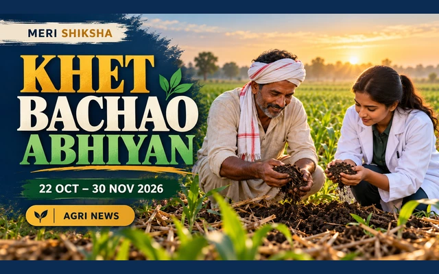 Khet Bachao Abhiyan Launched: Soil-Health Campaign Runs Until 30 November 2026