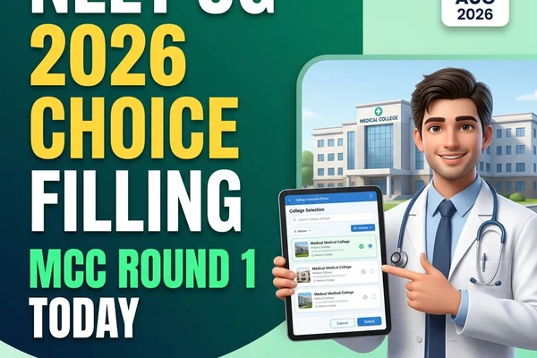 NEET UG 2026 MCC Counselling Round 1 Choice Filling Begins Today — Step-by-Step Guide & Direct Link