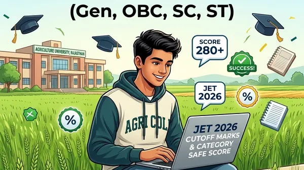 Rajasthan JET Agriculture Cut Off 2026: Category-Wise Marks (Gen, OBC, EWS, SC, ST) & Safe Score for Govt Colleges